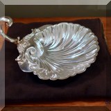 S16. Silverplate shell-shaped dish. 